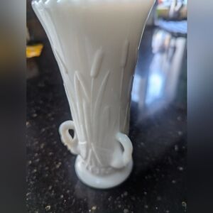 Westmoreland milk glass vase